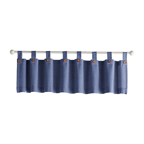 Threadmade Tucker Solid Tab Top Valance