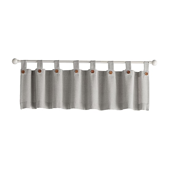Threadmade Tucker Solid Tab Top Valance