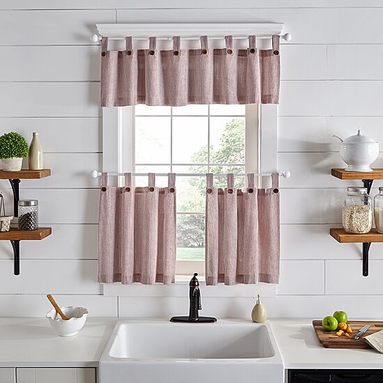 Threadmade Tucker Stripe 2-pc. Tab Top Window Tier