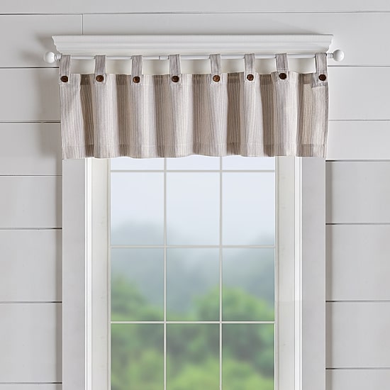 Threadmade Tucker Stripe Tab Top Valance
