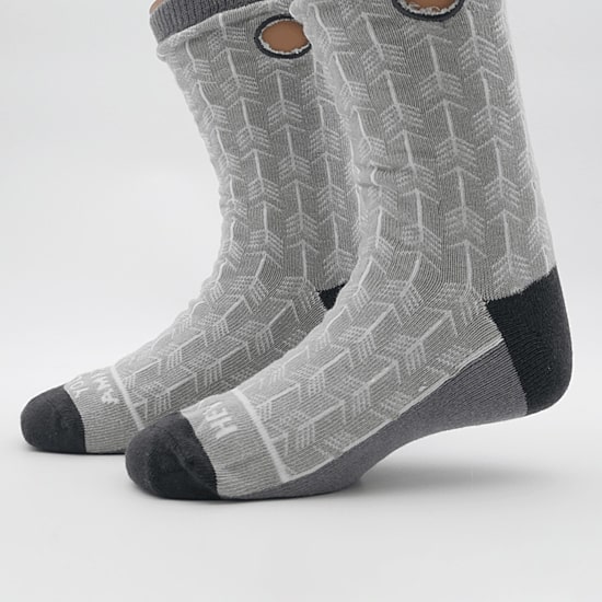 Beedlebug Easy Pull On Little & Big Kid Unisex Adaptive 1 Pair Crew Socks