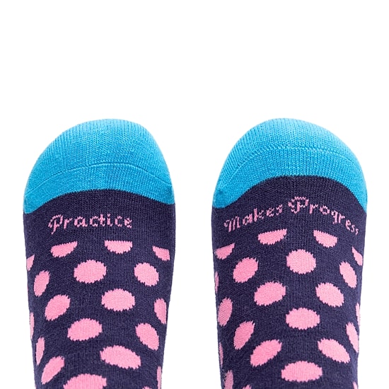 Beedlebug Easy Pull On Little & Big Kid Unisex Adaptive 1 Pair Crew Socks