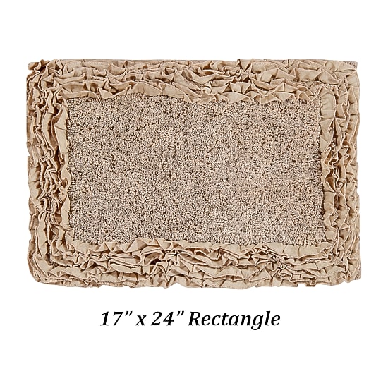 Better Trends Shaggy Border Mat Bath Rug