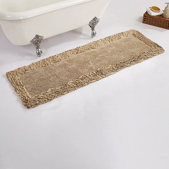 Better Trends Shaggy Border Mat Bath Rug