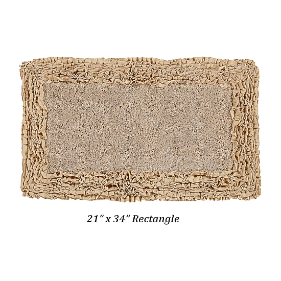 Better Trends Shaggy Border Mat Bath Rug