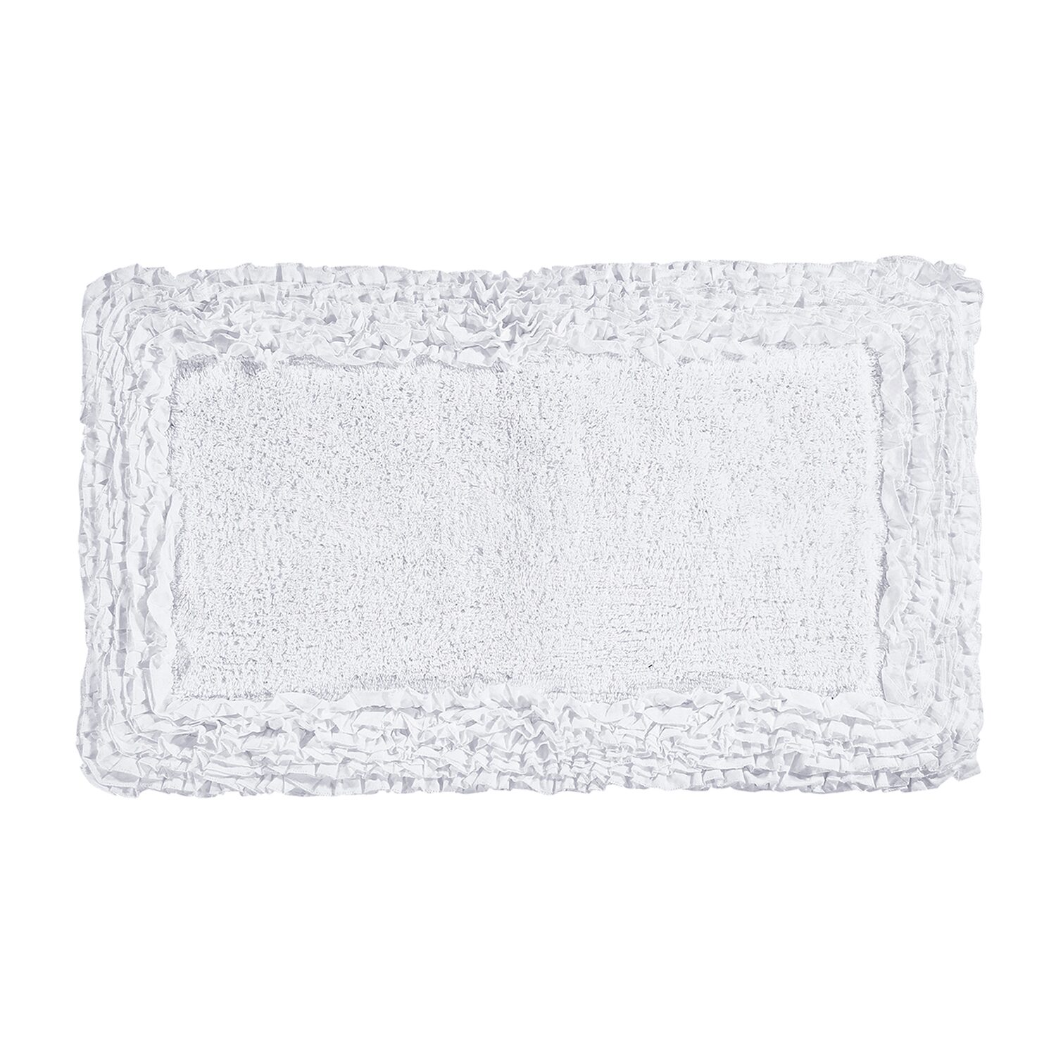 Better Trends Shaggy Border Mat Bath Rug