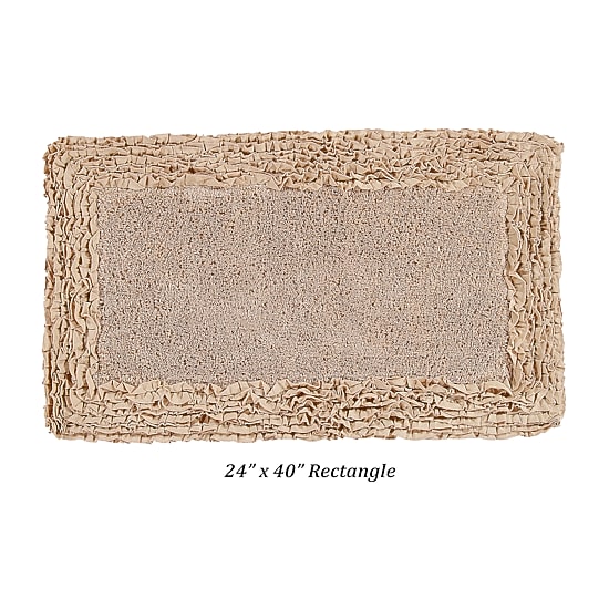Better Trends Shaggy Border Mat Bath Rug