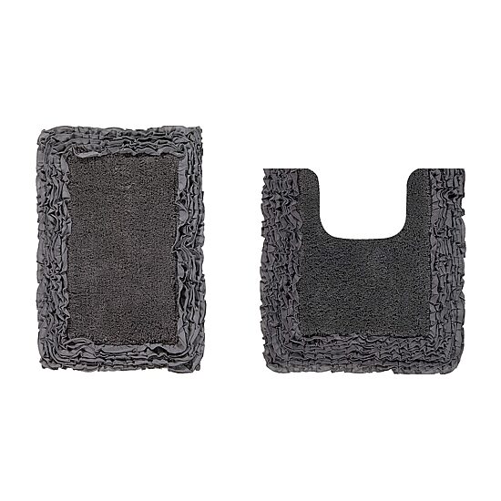 Better Trends Shaggy Border Mat Bath Rug