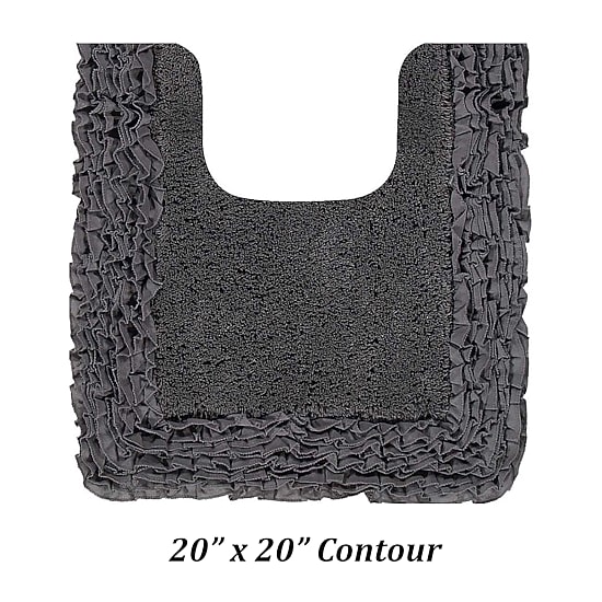 Better Trends Shaggy Border Mat Bath Rug