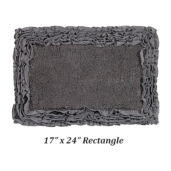 Better Trends Shaggy Border Mat Bath Rug