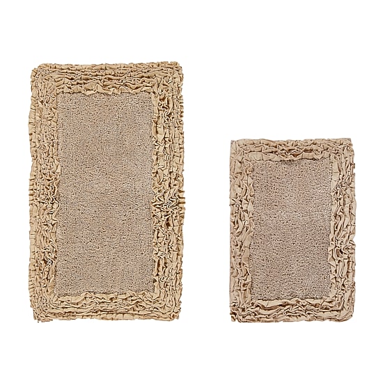 Better Trends Shaggy Border Mat Bath Rug