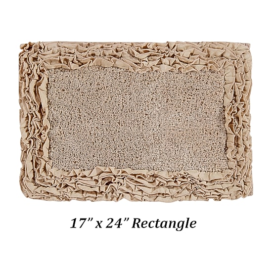 Better Trends Shaggy Border Mat Bath Rug