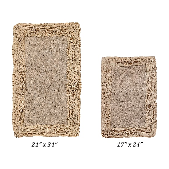 Better Trends Shaggy Border Mat Bath Rug