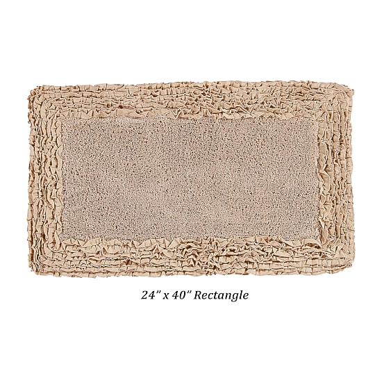 Better Trends Shaggy Border Mat Bath Rug