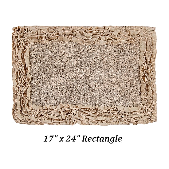 Better Trends Shaggy Border Mat Bath Rug