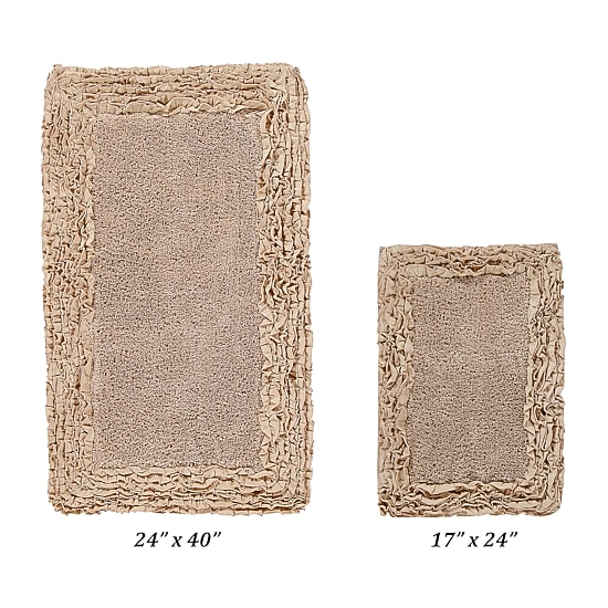 Better Trends Shaggy Border Mat Bath Rug