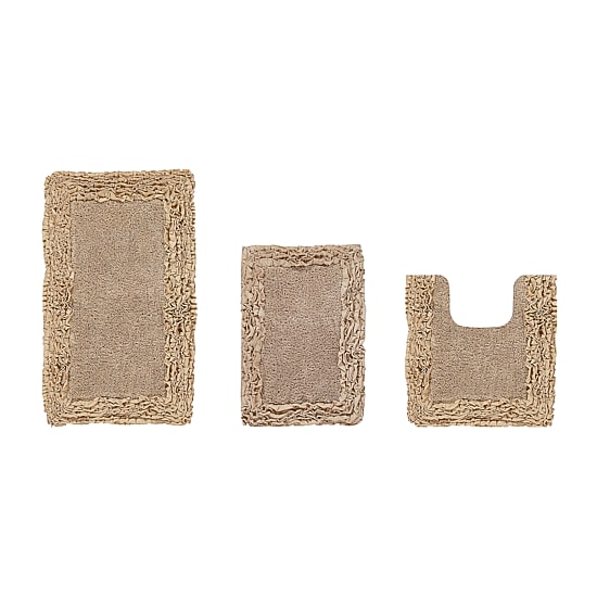 Better Trends Shaggy Border Mat Bath Rug