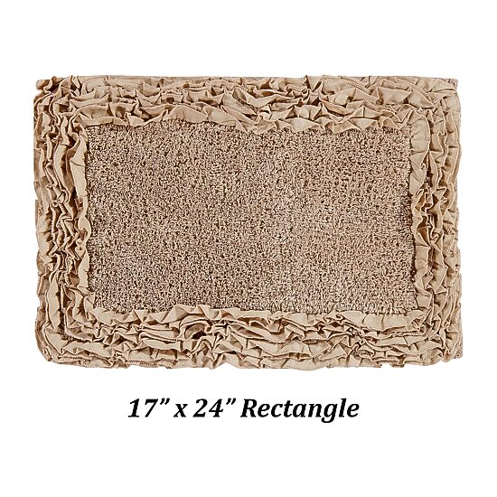 Better Trends Shaggy Border Mat Bath Rug