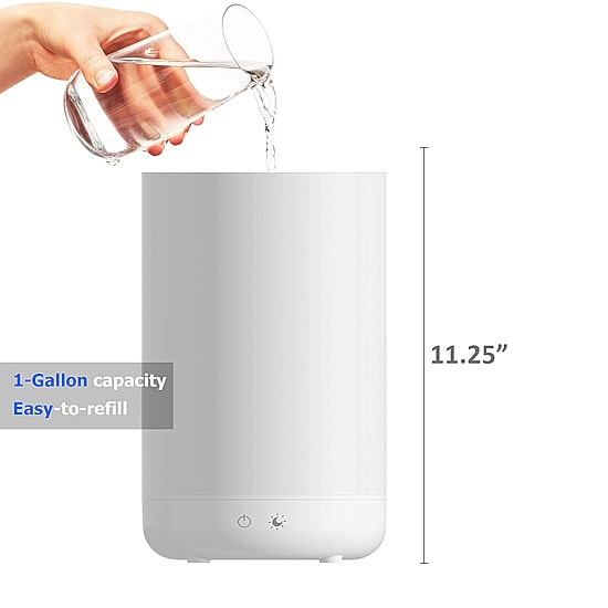 Bell + Howell Top Fill Humidifier, Aroma Diffuser & Mood Light