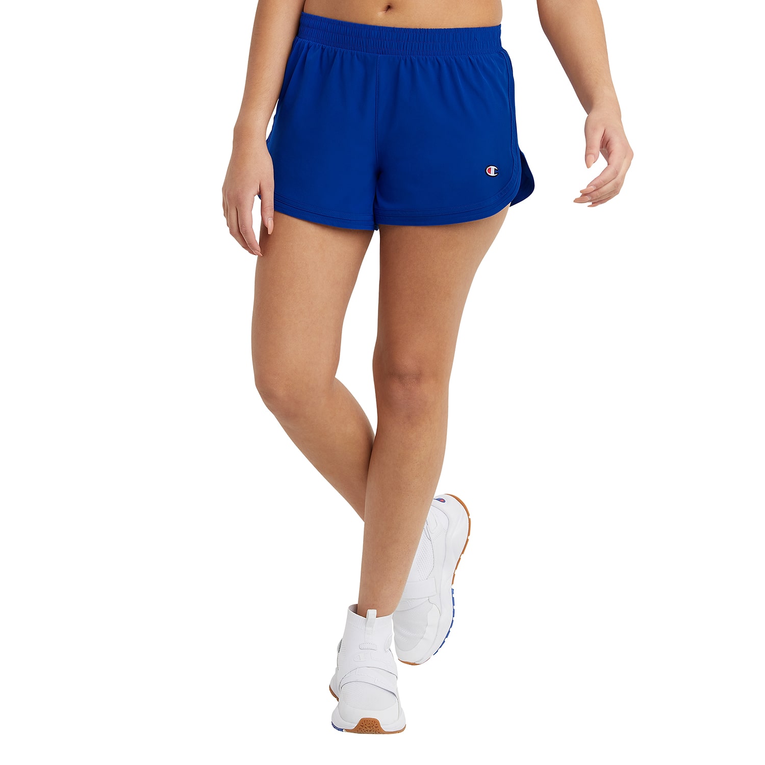 Champion Womens 3 1/2" Mid Rise Moisture Wicking Workout Shorts