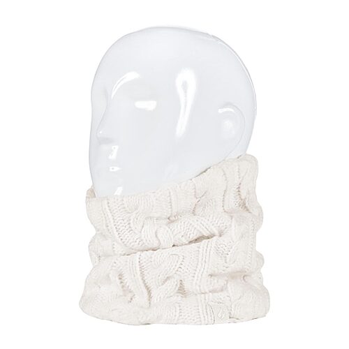 Heat Holders Emily Cable Neck Warmer Oblong Scarf, One Size, White