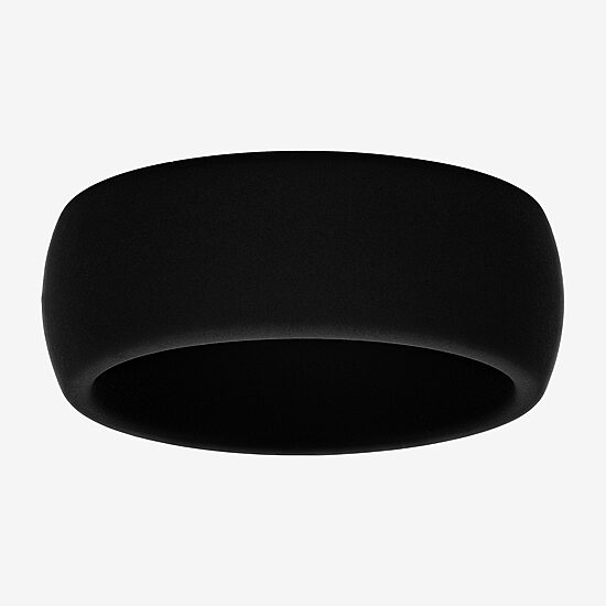 Mens 8MM Silicone Wedding Band