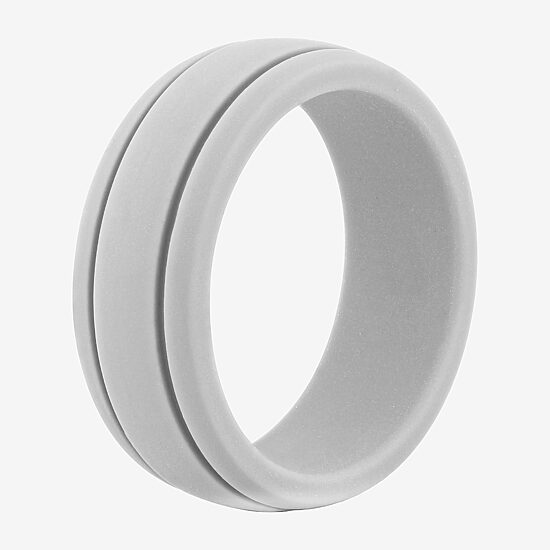 Mens 8MM Silicone Wedding Band