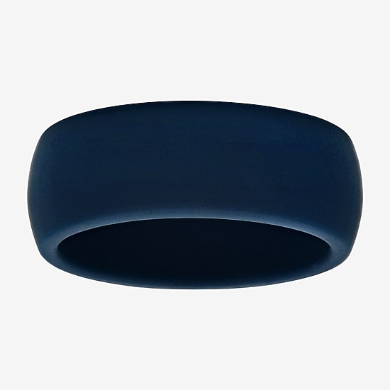 Mens 8MM Silicone Wedding Band