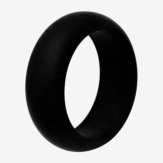 Mens 8MM Silicone Wedding Band