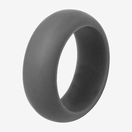 Mens 8MM Silicone Wedding Band