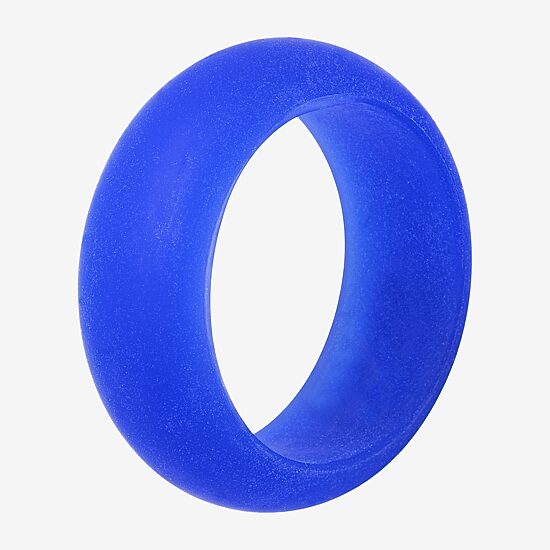Mens 8MM Silicone Wedding Band