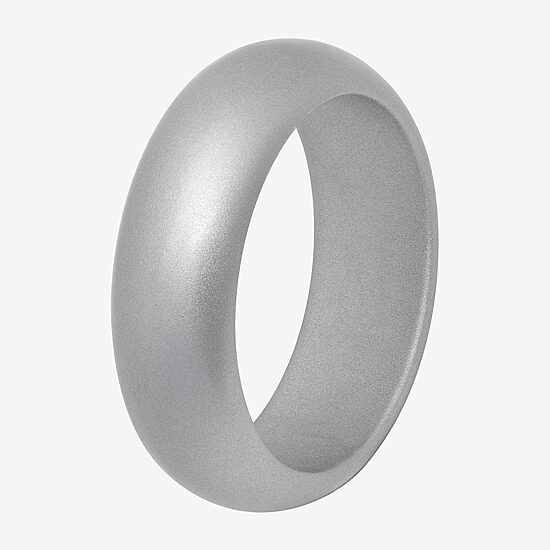 Mens 8MM Silicone Wedding Band