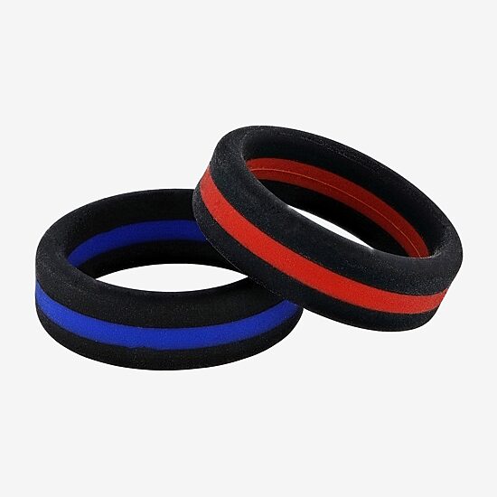 Mens 8MM Silicone Wedding Band