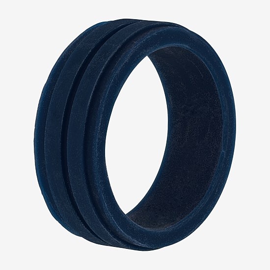Mens 8MM Silicone Wedding Band