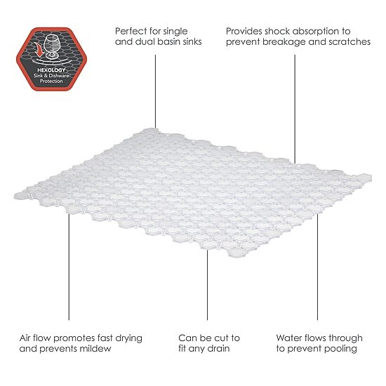 Spectrum Diversified Hexa Flexible Protector Sink Mat