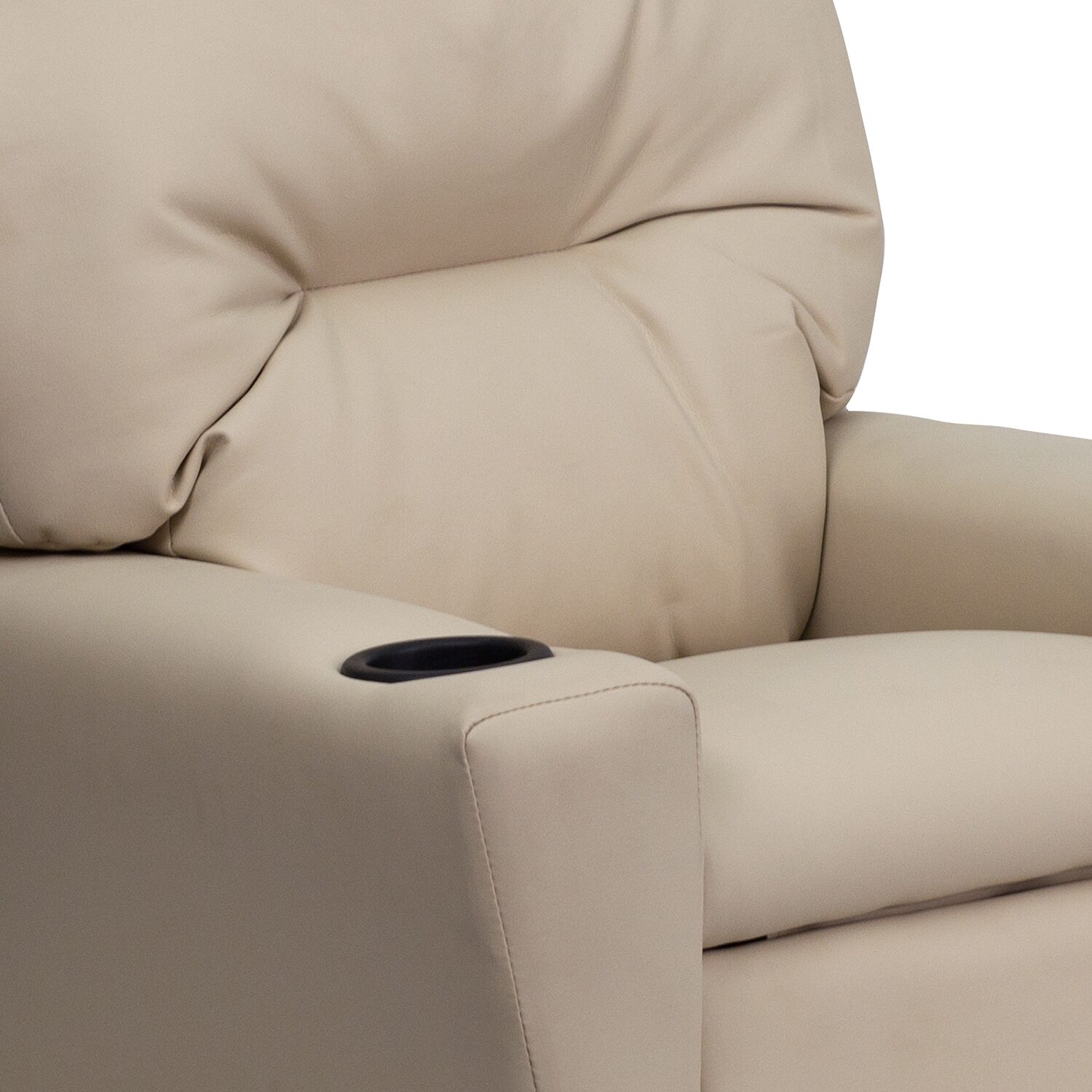 Chandler Plush Recliner with Cup Holder for Kids