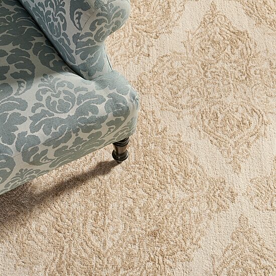 Martha Stewart Abel Floral Hand Tufted 6' X 6' Indoor Square Area Rug