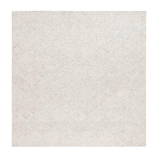 Martha Stewart Camden Geometric Hand Tufted Washable 6' X 6' Indoor Square Area Rug
