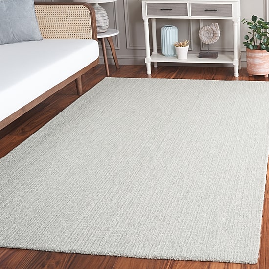 Martha Stewart Dania Solid Hand Tufted 6' X 6' Indoor Square Area Rug