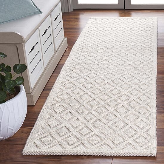 Martha Stewart Lyla Geometric Woven 27" X 96" Indoor Rectangular Runner