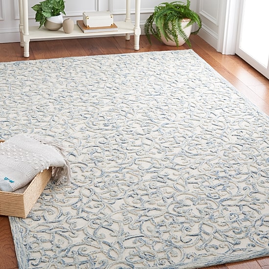 Martha Stewart Jada Floral Hand Tufted Indoor Rectangular Area Rug