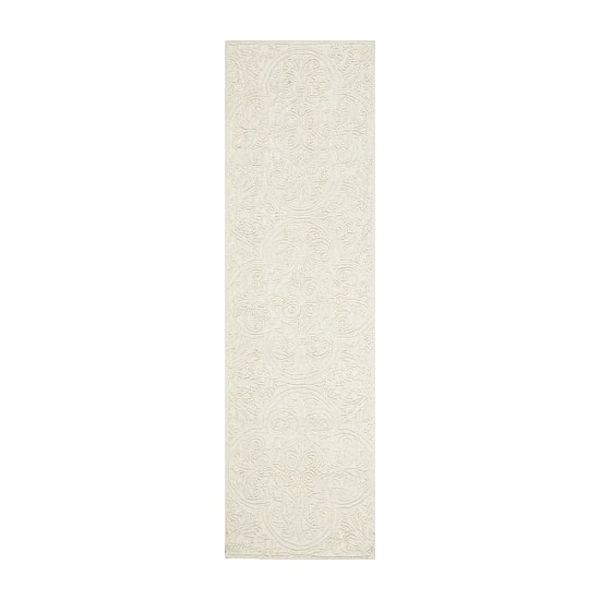 Martha Stewart Nora Medallion Hand Tufted 27" X 96" Indoor Rectangular Runner