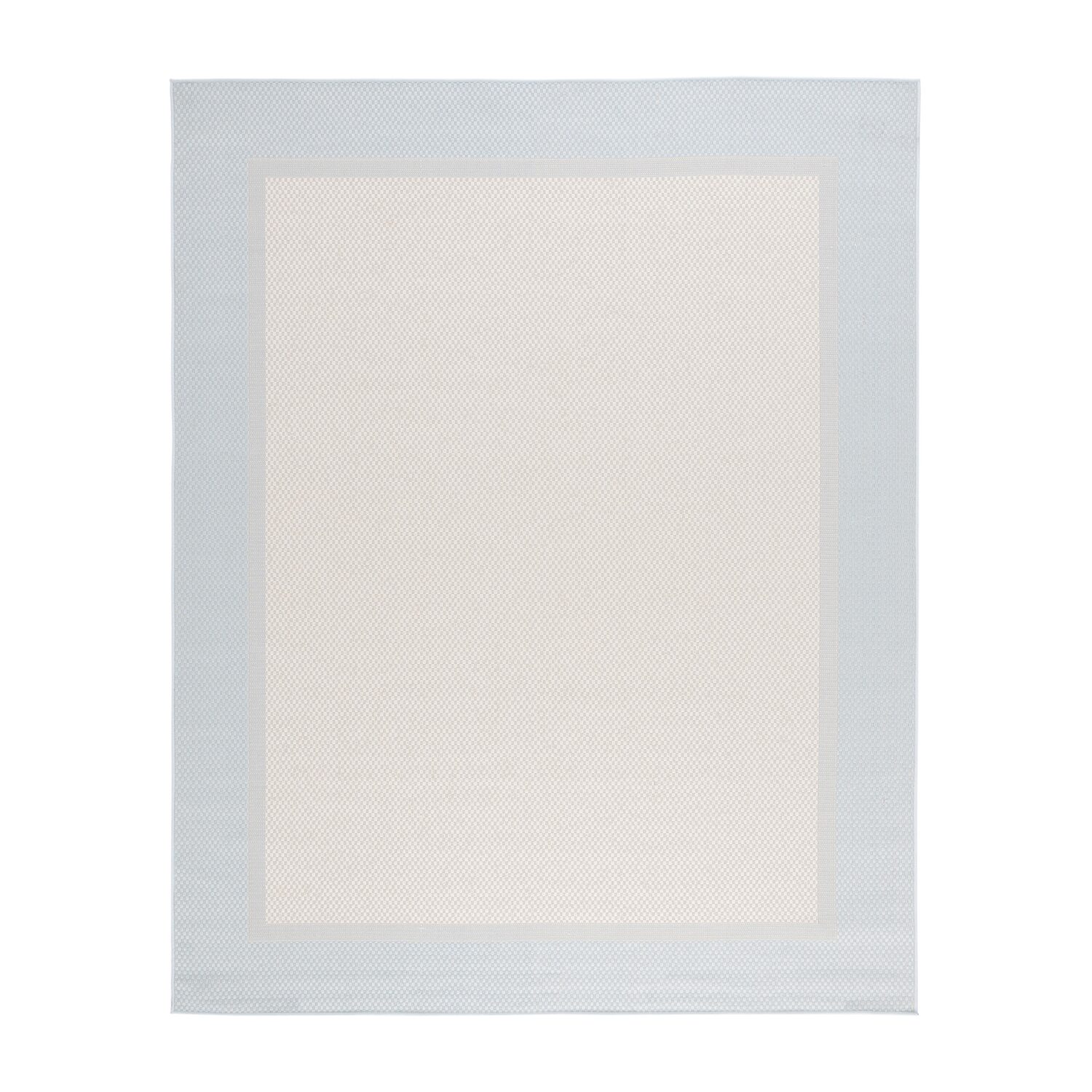 Martha Stewart Zia Bordered Washable Outdoor Rectangular Area Rug