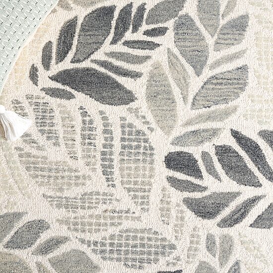 Martha Stewart Finn Floral Hand Tufted Indoor Rectangular Area Rug