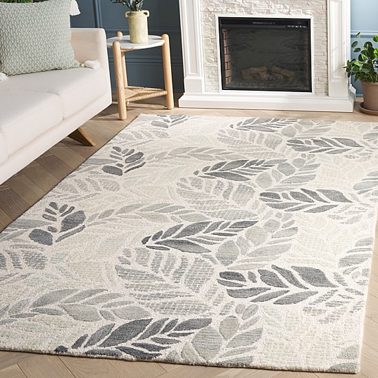 Martha Stewart Finn Floral Hand Tufted Indoor Rectangular Area Rug
