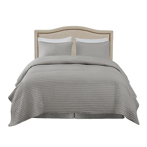 Madison Park Augusta Upholstery Headboard, One Size, White