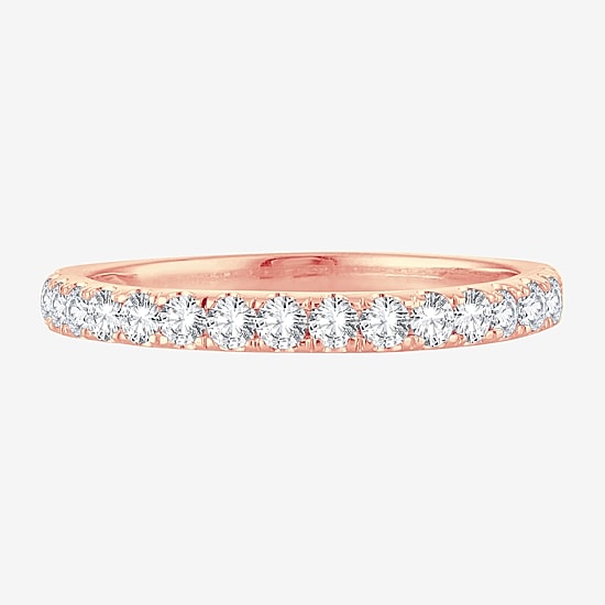 Womens 1/2 CT. T.W. Natural White Diamond 10K Gold Wedding Band