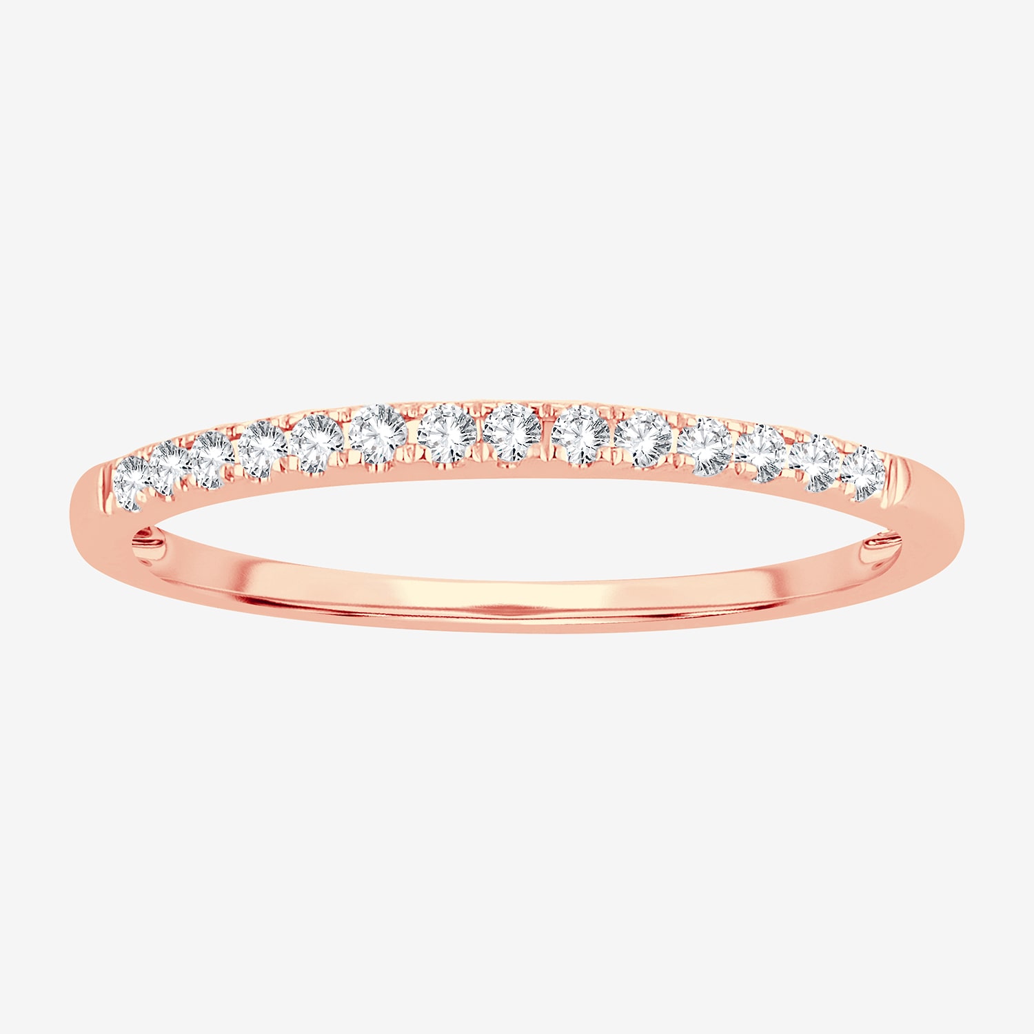 Womens Diamond Accent Natural White 10K Gold Wedding Band