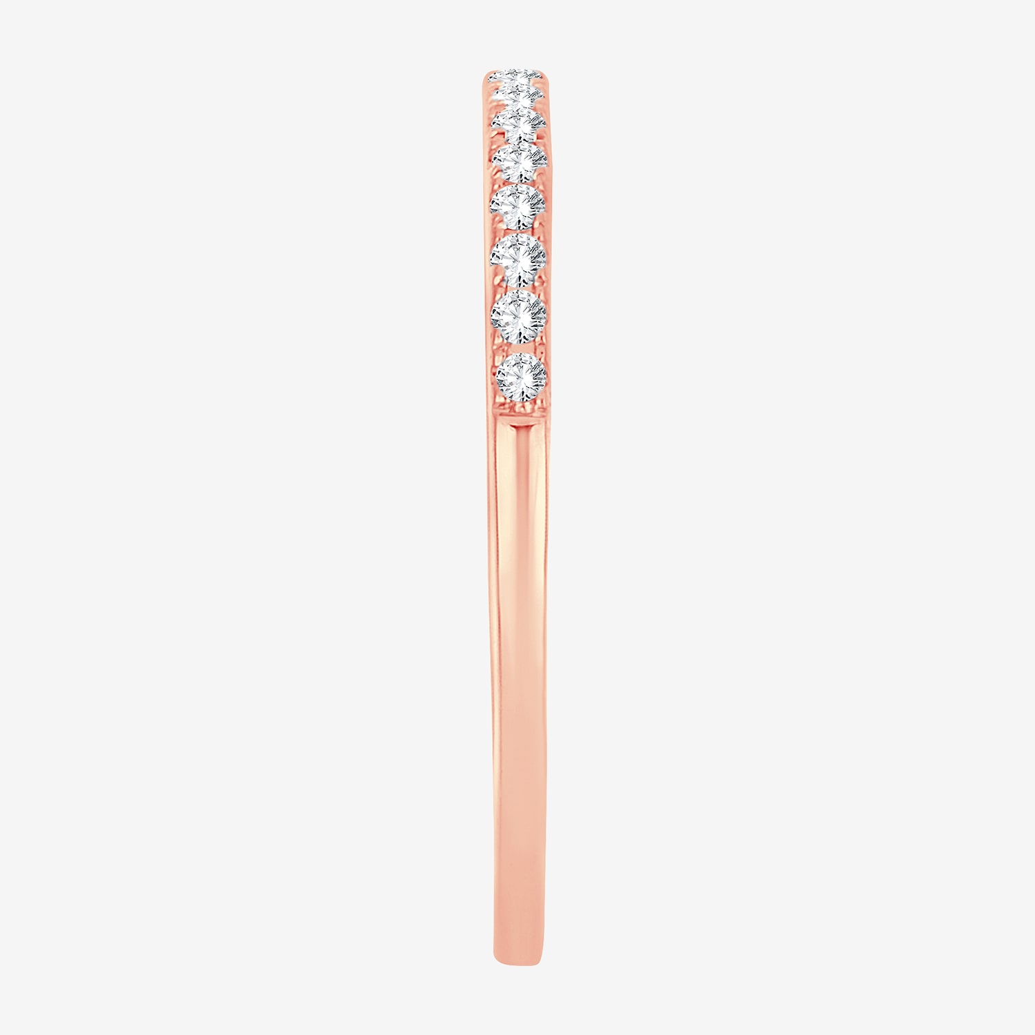 Womens Diamond Accent Natural White 10K Gold Wedding Band