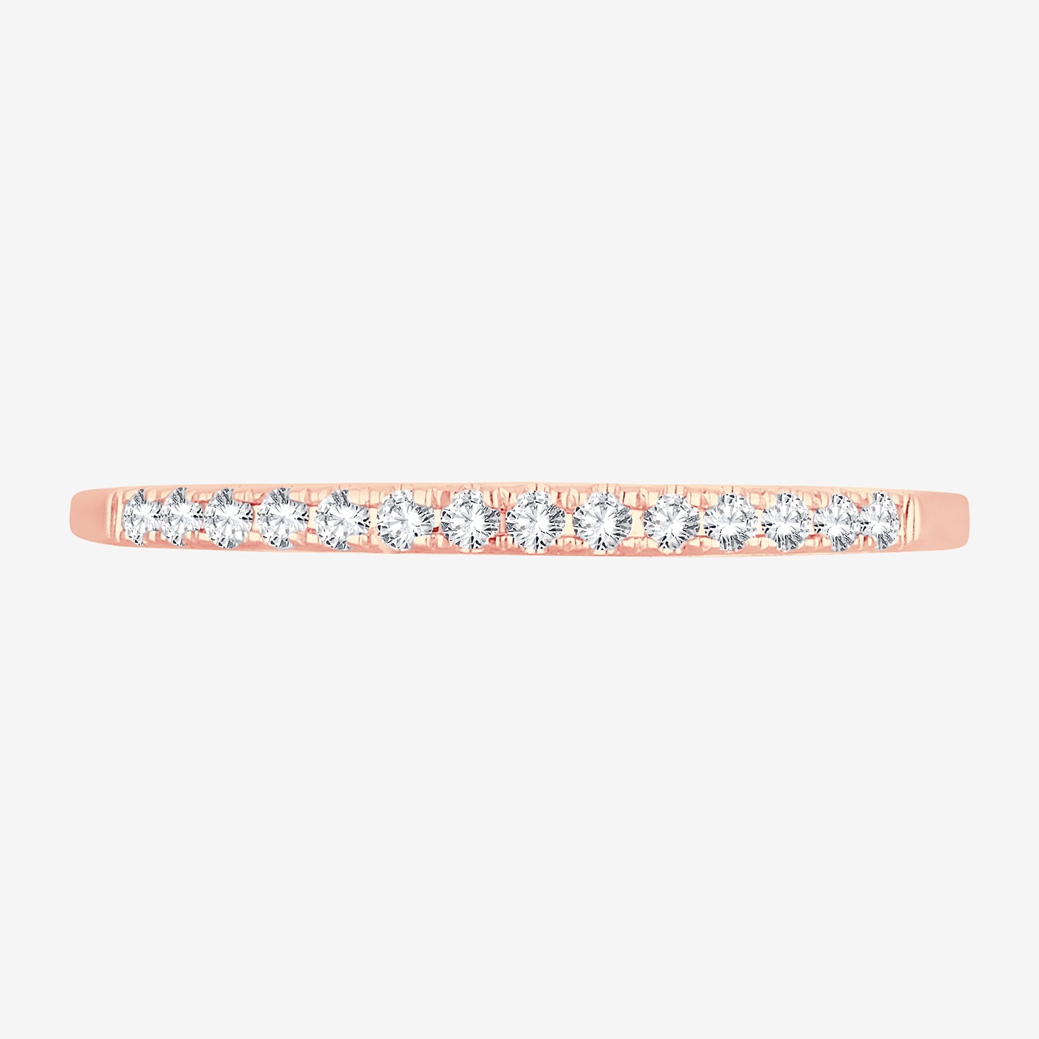 Womens Diamond Accent Natural White 10K Gold Wedding Band